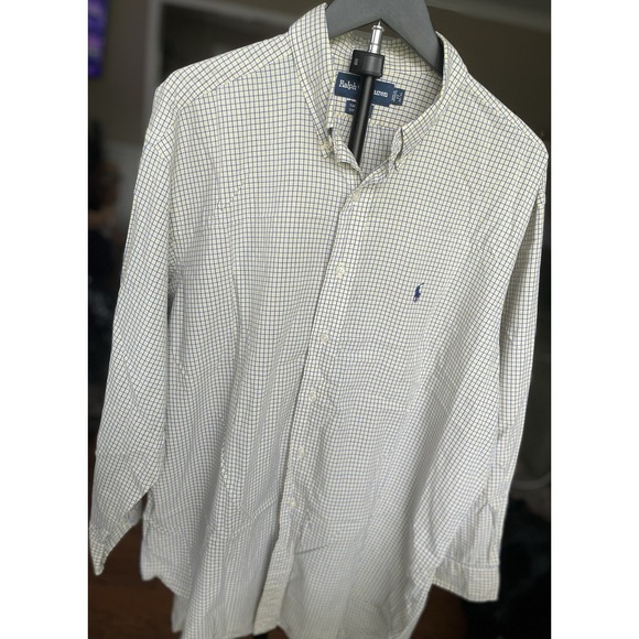 Polo Ralph Lauren Other - Polo Ralph Lauren Men's XL Yellow Blue Plaid Long Sleeve Button Down Shirt